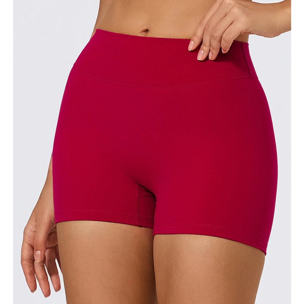 Black Nylon Butt High Waist Scrunch Butt Lifting Compression Women Yoga Shorts for Gym/yoga/running/biking