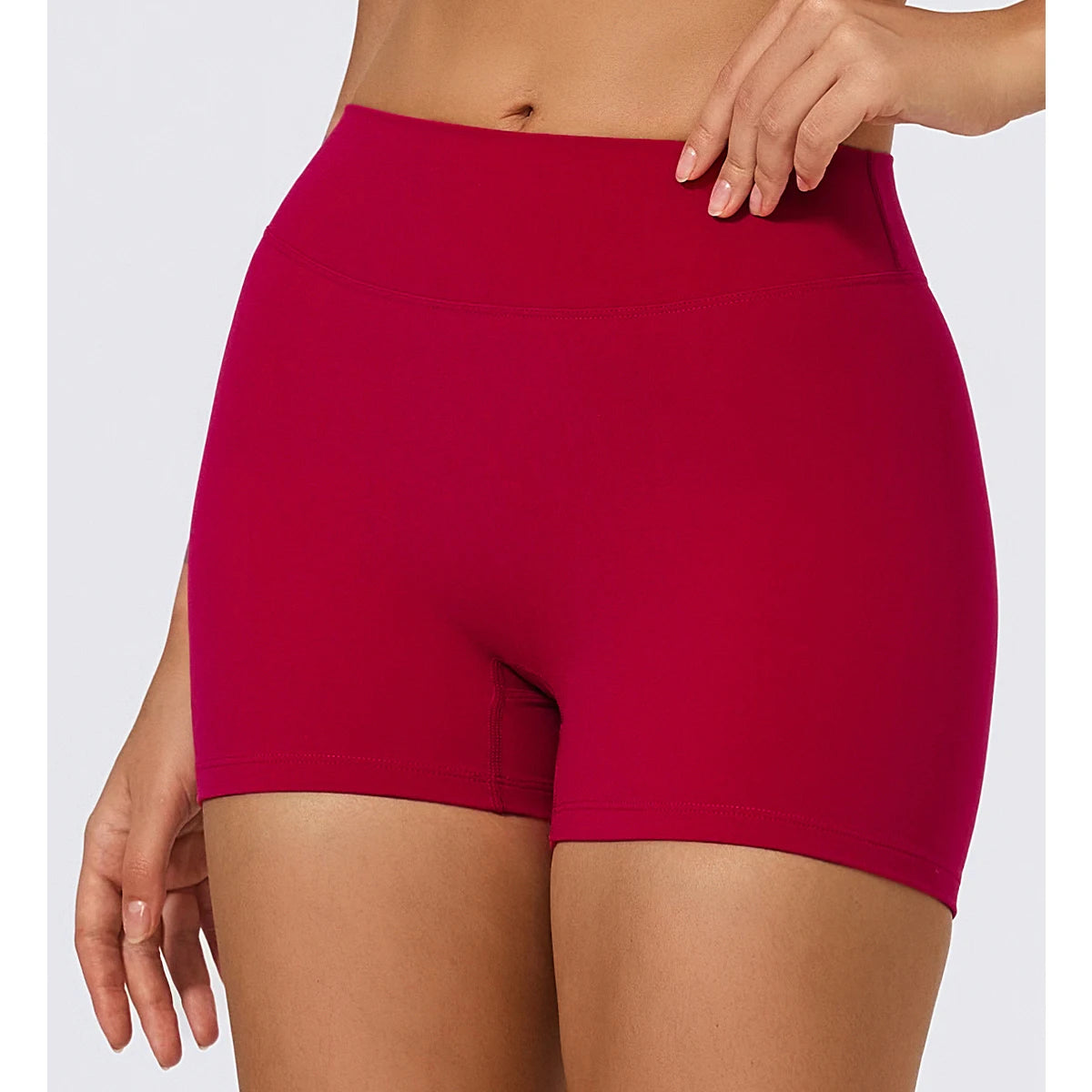 Black Nylon Butt High Waist Scrunch Butt Lifting Compression Women Yoga Shorts for Gym/yoga/running/biking