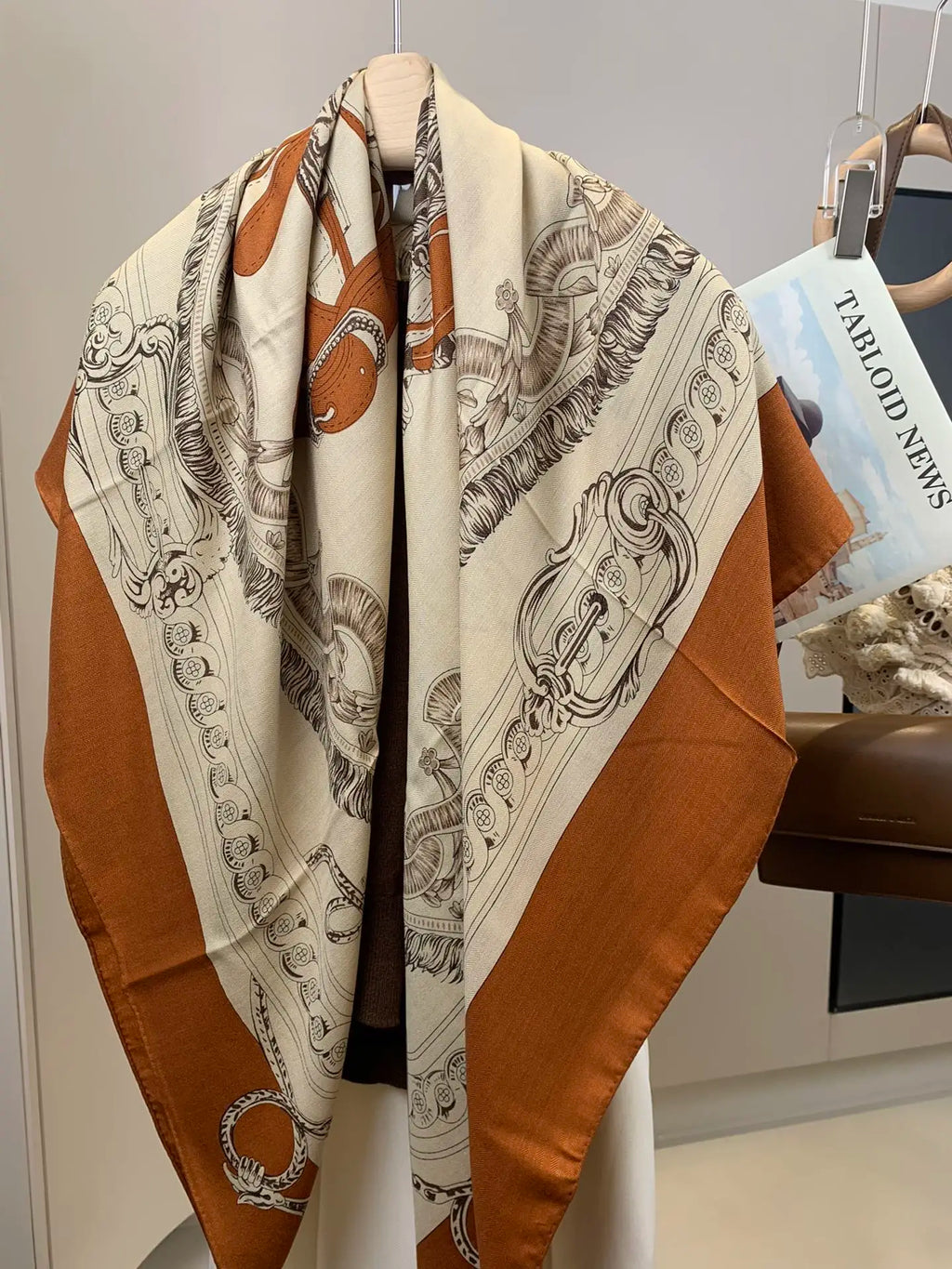 Winter Scarf for Women Luxury Vintage Large Shawl Silk Wool Pashmina Bag Bandana Hijab Winter Accessories Cape Hijabs