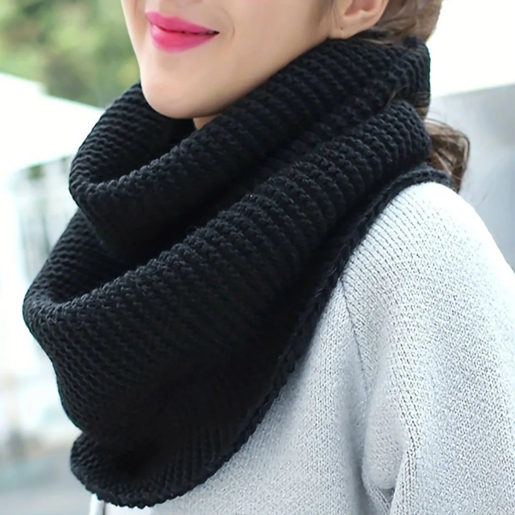 Women's Elegant Scarf -  Breathable Thick Warm Infinite Loop Scarf for Casual Weekend Outings, Hand Washable, Winter Accessories