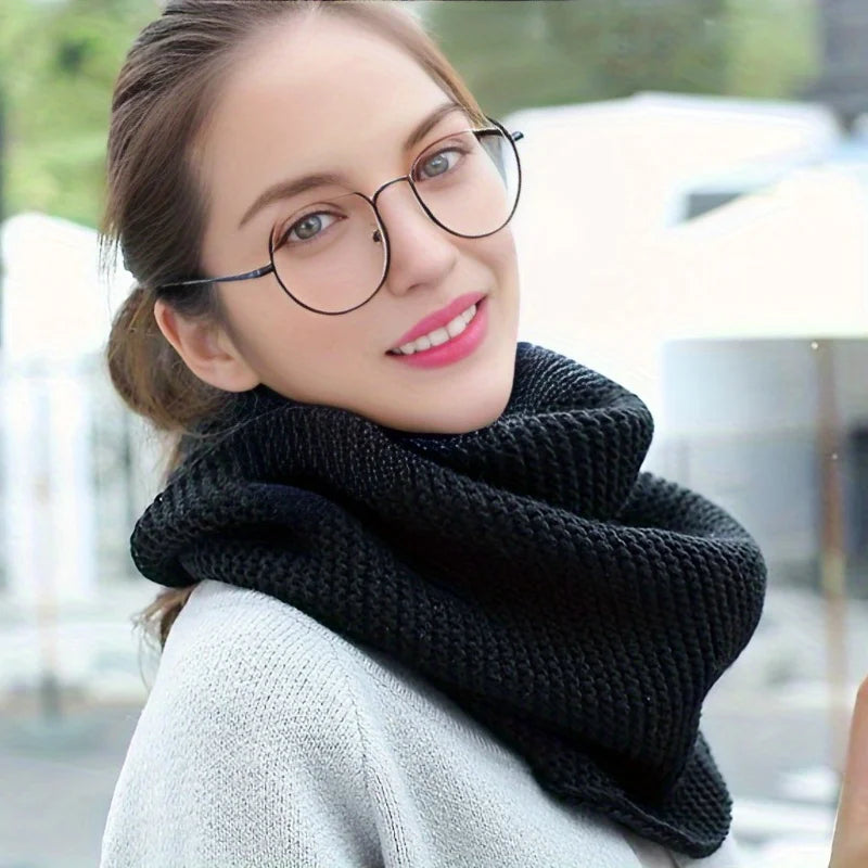 Women's Elegant Scarf -  Breathable Thick Warm Infinite Loop Scarf for Casual Weekend Outings, Hand Washable, Winter Accessories