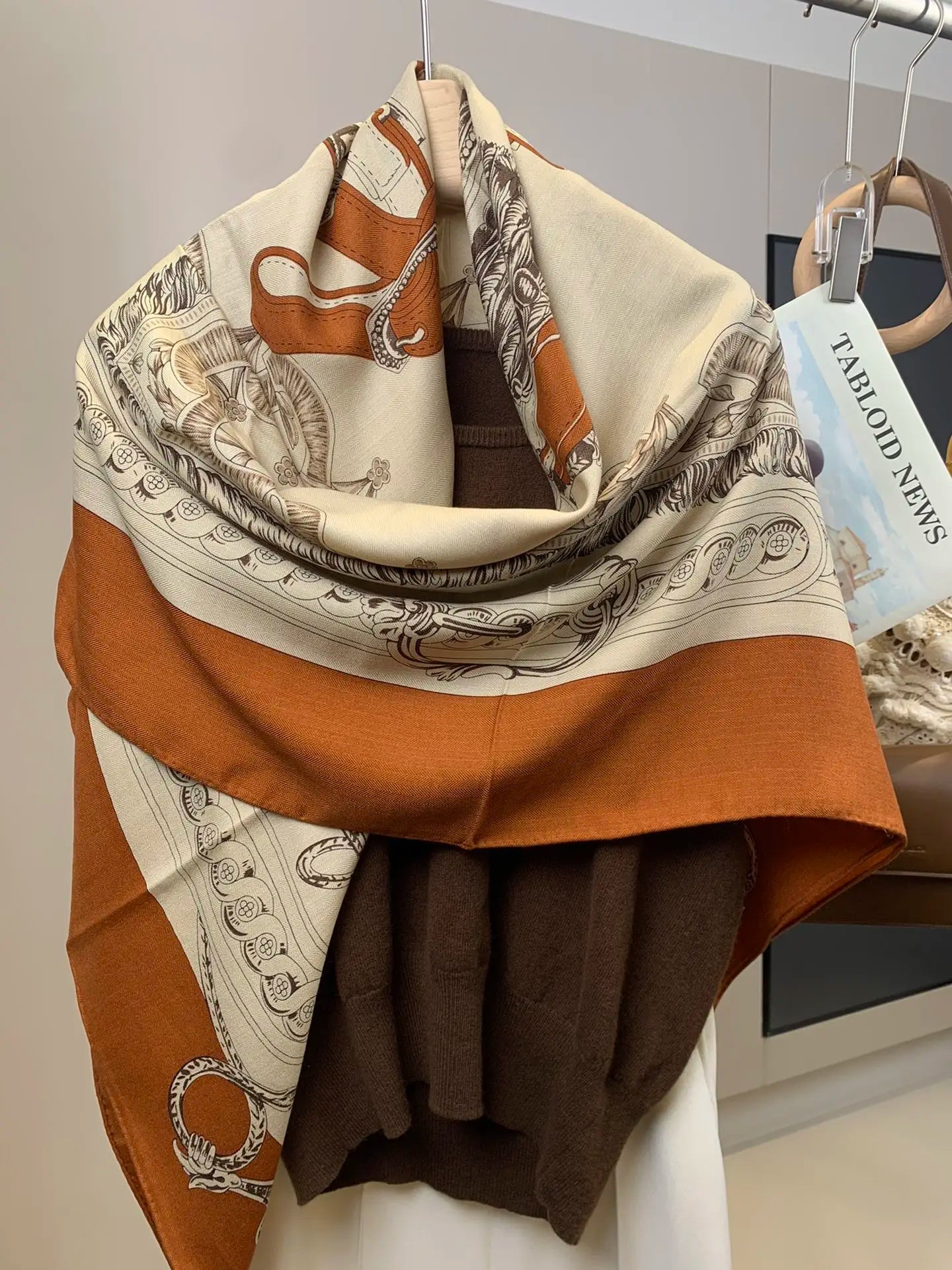 Winter Scarf for Women Luxury Vintage Large Shawl Silk Wool Pashmina Bag Bandana Hijab Winter Accessories Cape Hijabs