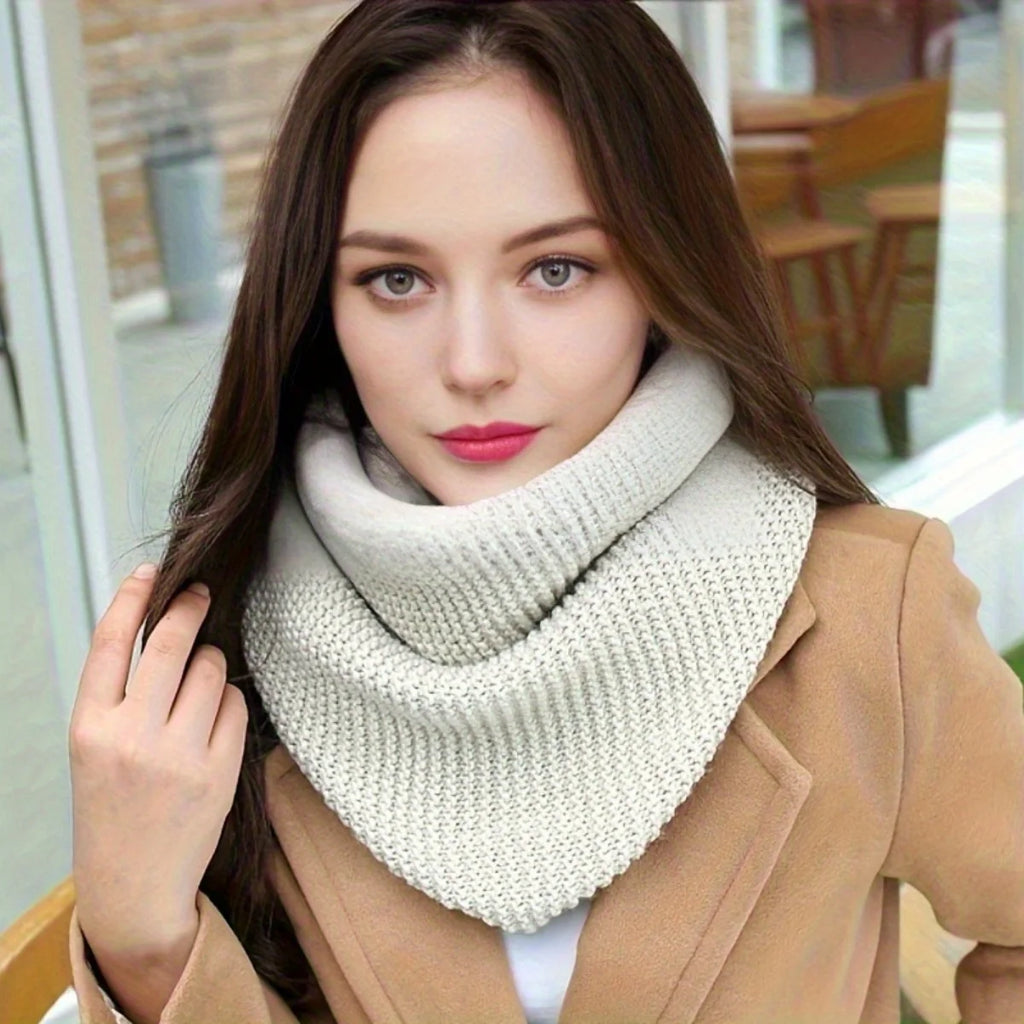 Women's Elegant Scarf -  Breathable Thick Warm Infinite Loop Scarf for Casual Weekend Outings, Hand Washable, Winter Accessories