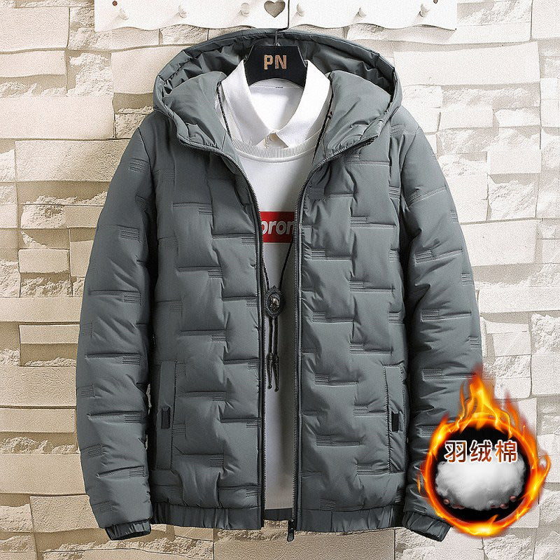 Winter New Trend 2025 Men Clothing Cotton Padded Parkas Down Jacket Fashion Hooded Coat
