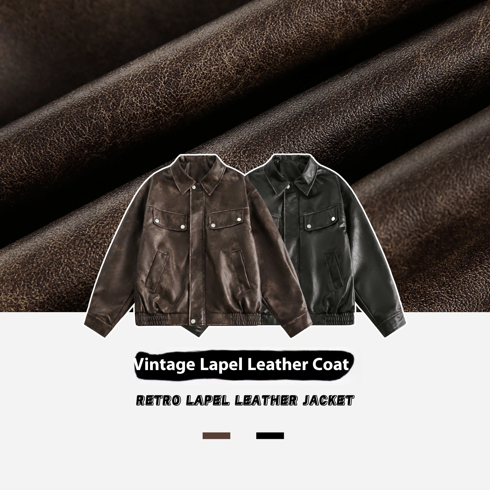 2025 Fall New Men's Genuine Leather Lapel Jacket Casual Stand Long Fashionable Silhouette Structured Drop Shoulder Unisex Coat