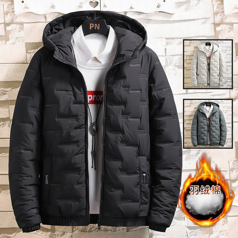 Winter New Trend 2025 Men Clothing Cotton Padded Parkas Down Jacket Fashion Hooded Coat