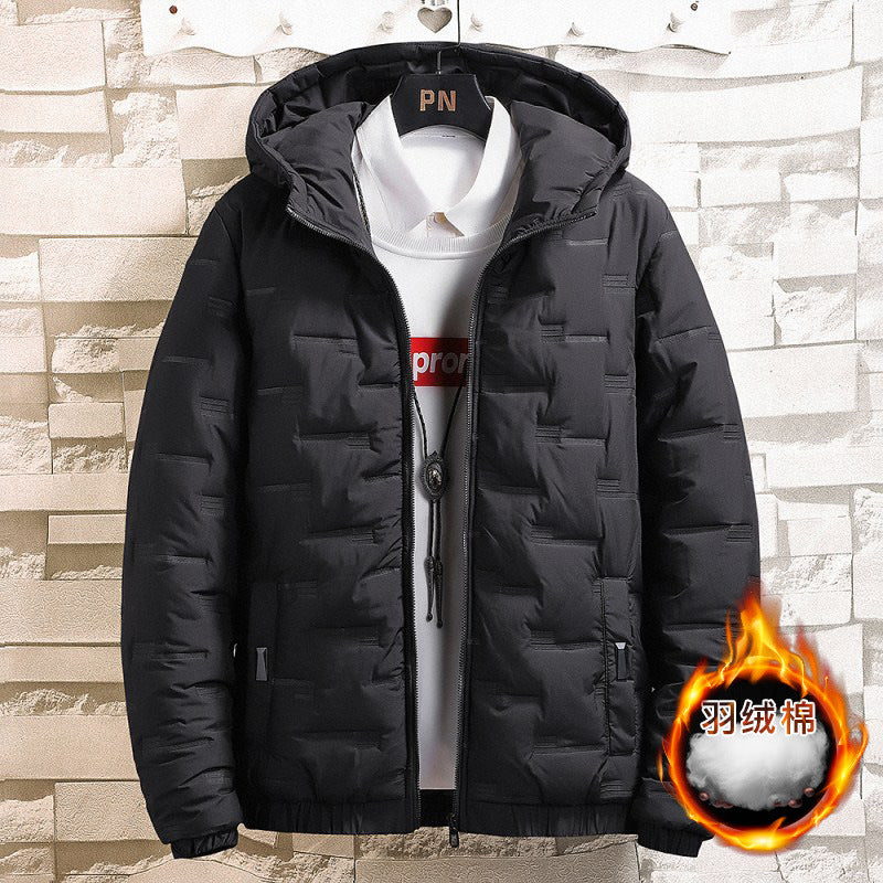Winter New Trend 2025 Men Clothing Cotton Padded Parkas Down Jacket Fashion Hooded Coat