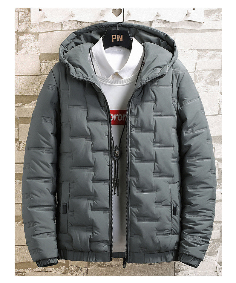 Winter New Trend 2025 Men Clothing Cotton Padded Parkas Down Jacket Fashion Hooded Coat